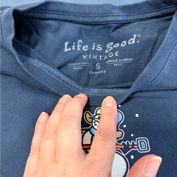 Life Is Good Women’s Tees- Charcoal, Blue, Red - Picture 4 of 5
